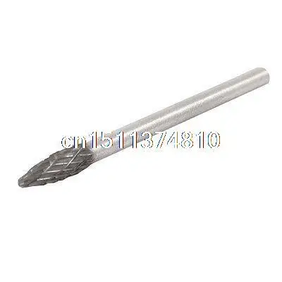 

3mm Shank Diameter 4mm Tip Flame Shape Double Cut Grinding Bit