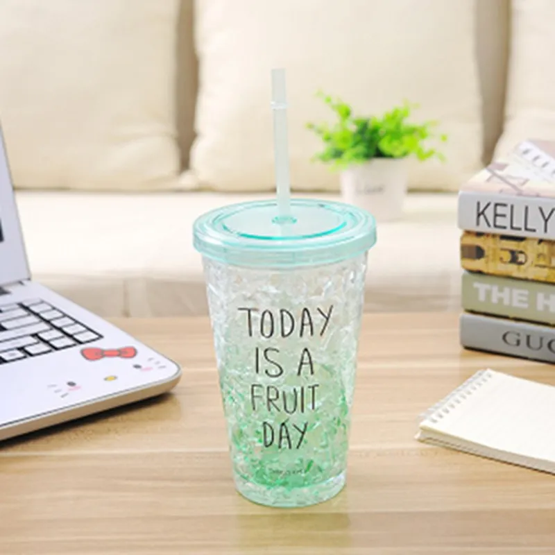 2017 Горячая распродажа! пластиковые кружки двойными стенками творческий Кружка BPA