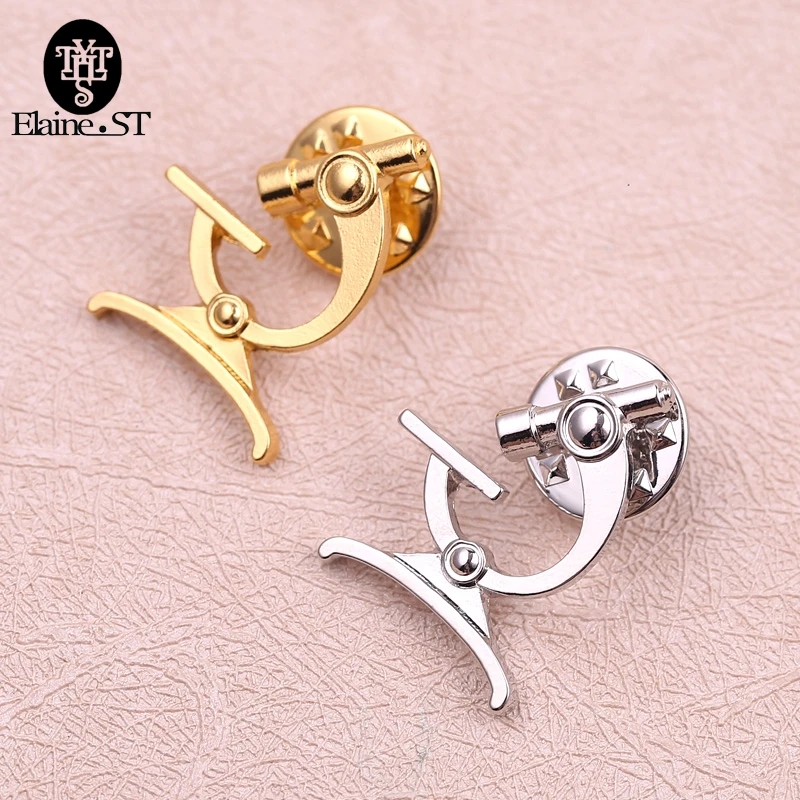 10 шт. брошь на шарф шаль Золотой Цвет микроскоп Pin Пособия по биологии