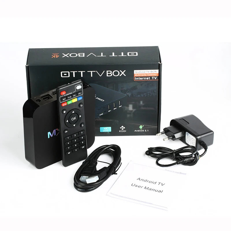 MX PRO Android 7.1 TV BOX RK3229 Quad Core 1GB RAM 8GB ROM 2.4G WIFI MINI Portable Smart Media Player Global HD 4K | Электроника