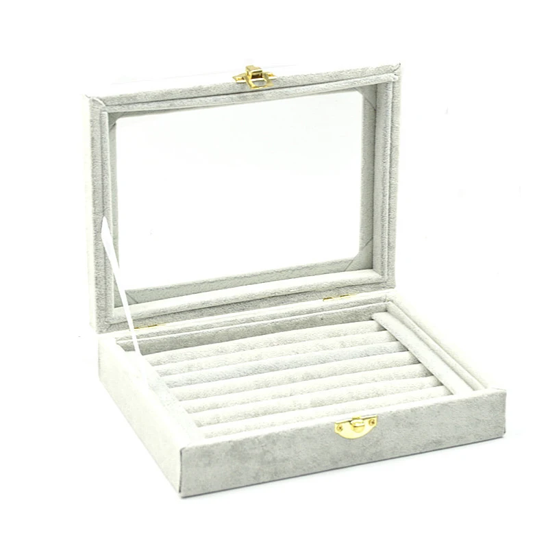 Шкатулка для хранения модных ювелирных аксессуаров коробка с пластинами сережек