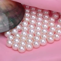 aaa 100 natural genuine pearl round half drilled loose pearl 8 8 5mm for earring ring pendant