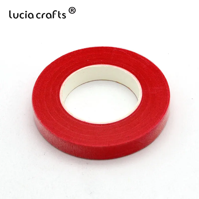 C4 Wine red Распродажа! Lucia crafts Многоцветный Цветочный ствол обертывание флорист искусственная бумажная лента для цветов для флористов аксессуары DIY 1 шт. I1009 - Цвет: C4 Wine red
