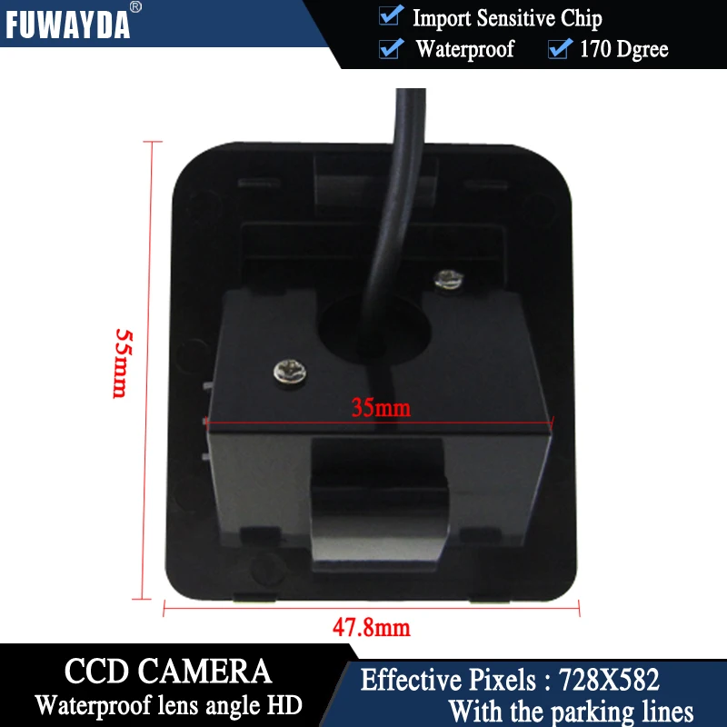 Камера для зеркала заднего вида FUWAYDA беспроводная водонепроницаемая HD камера