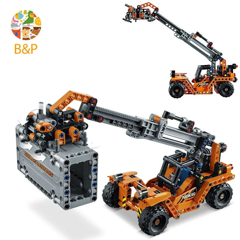 42062 631Pcs Technic серия контейнеровозов и грузчиков строительные блоки кирпичи