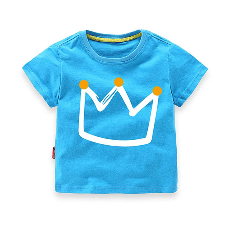 Brand Summer Baby Boy Children's T Shirt Geometry Pattern T-Shirt Kid Casual Sports Top Tees Active Cotton Tee Shirts for Teens |