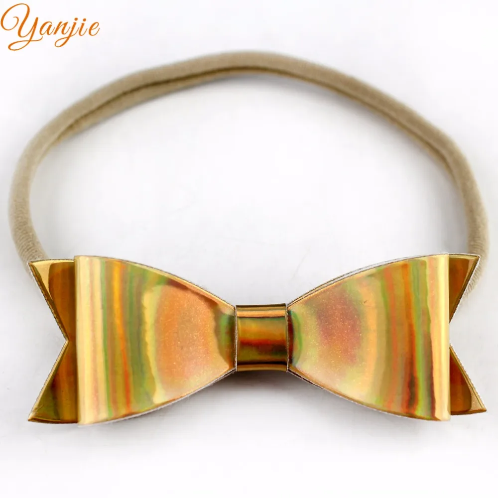 7 шт./лот шикарная детская голографическая Лазерная кожаная эластичная