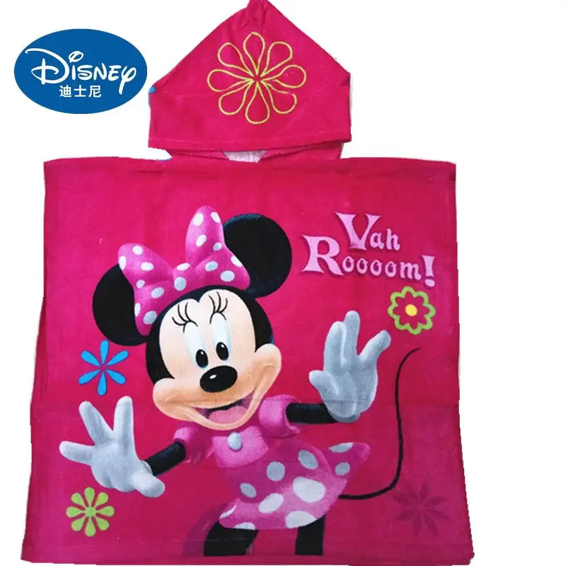 Minnie Дисней, 60x120 см, детское хлопковое банное полотенце с героями мультфильма «Человек-паук», «Холодное сердце», «Эльза», «Анна», «Тачки», пляжное полотенце-накидка, полотенце, подарок - Цвет: Minnie