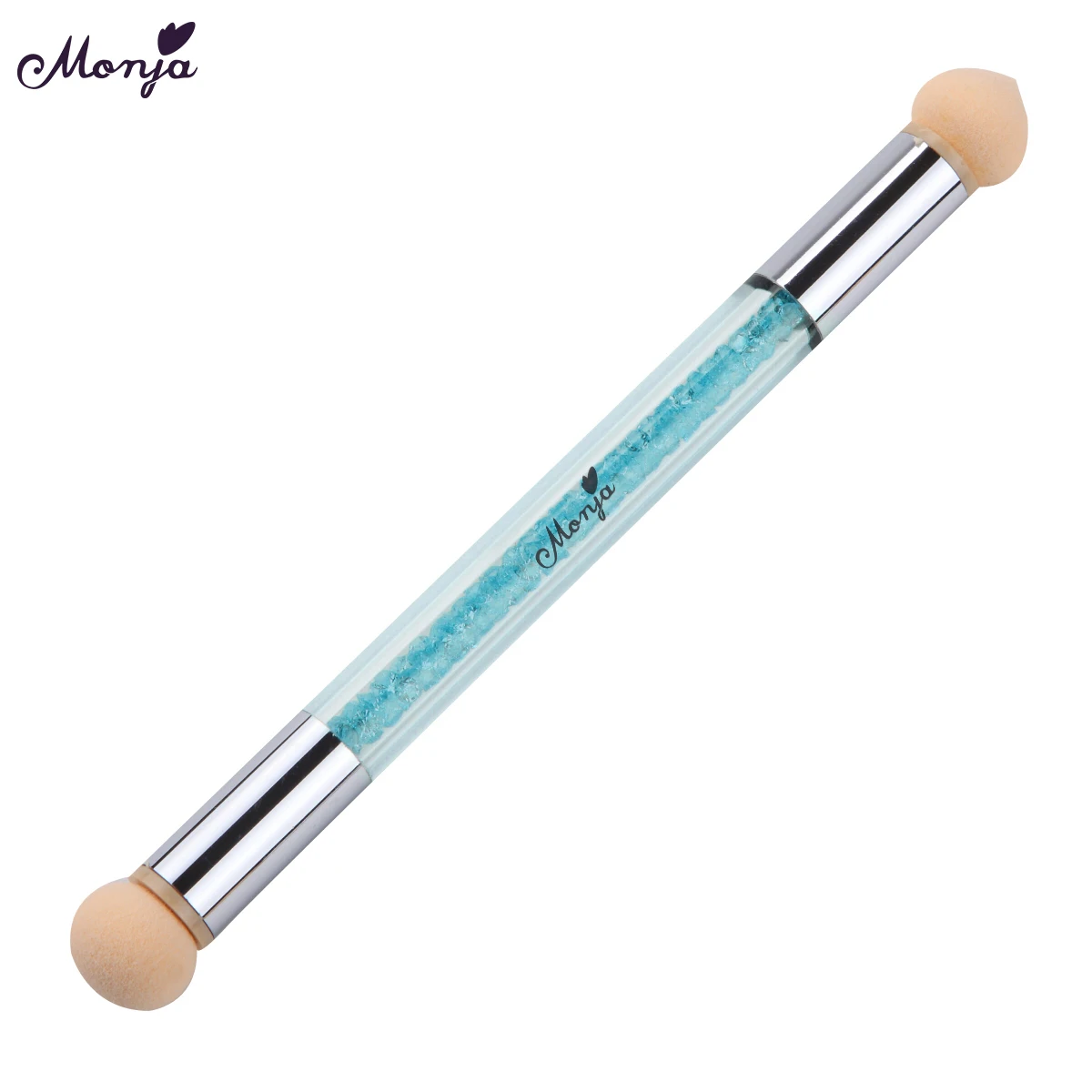 royalblue Monja двойной конец Гель-лак для нейл-арта градиент цвета Цветущая передача штамповка точечная Губка Кисть с ручкой для маникюра инструмент - Цвет: royalblue