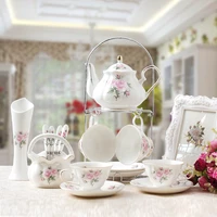 high quality bone china coffee cup set porcelain cup british style tea cup set teaware household coffee drinkware wedding gifts