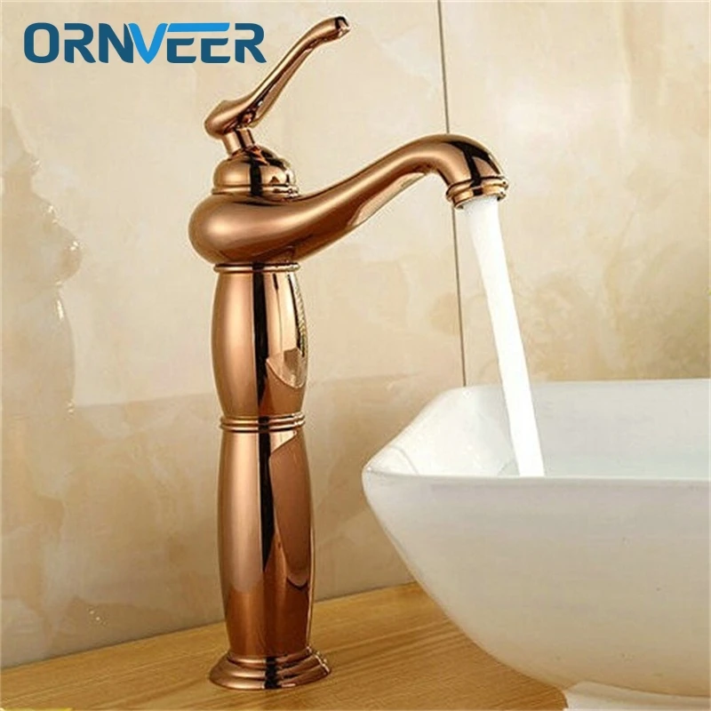 Бесплатная доставка Королевский высокий смеситель для ванной комнаты цвета