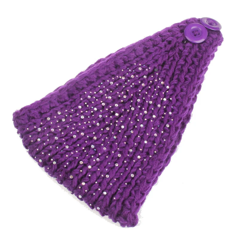 

Hot-selling full-woven woven hand-made hair band Warm knit woolen women's hair accessories headband Girls cool hairband