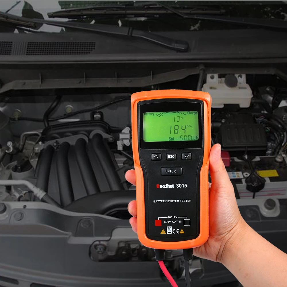 RuoShui 12V Автомобильный анализатор тестер для батарей системных свинцово кислотный