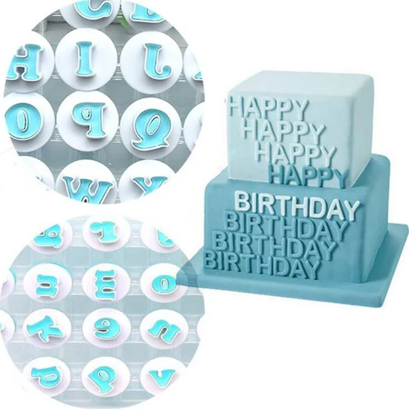 26PC/Set DIY Letters A-Z Cake Mold Cookie Food-Grade Fondant Cutter Buscuit Sugarcraft Decoration Tool | Дом и сад