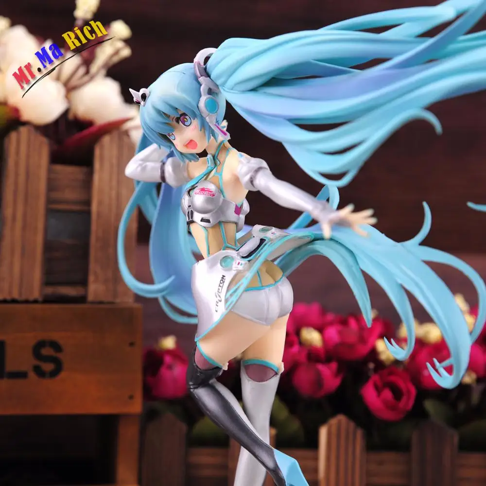 Япония Аниме Новый Hatsune Miku Racing Girl 1/8 Масштаб ПВХ фигурка Коллекционная модель