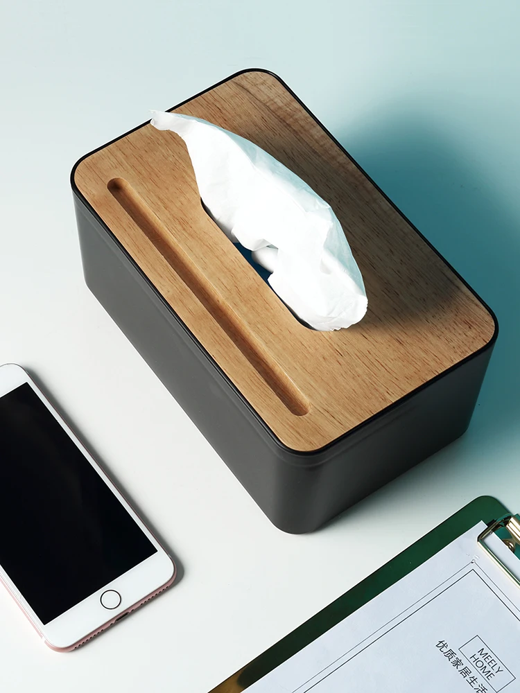 Ins скандинавский ящик для хранения съемной рулонной бумаги деревянная коробка