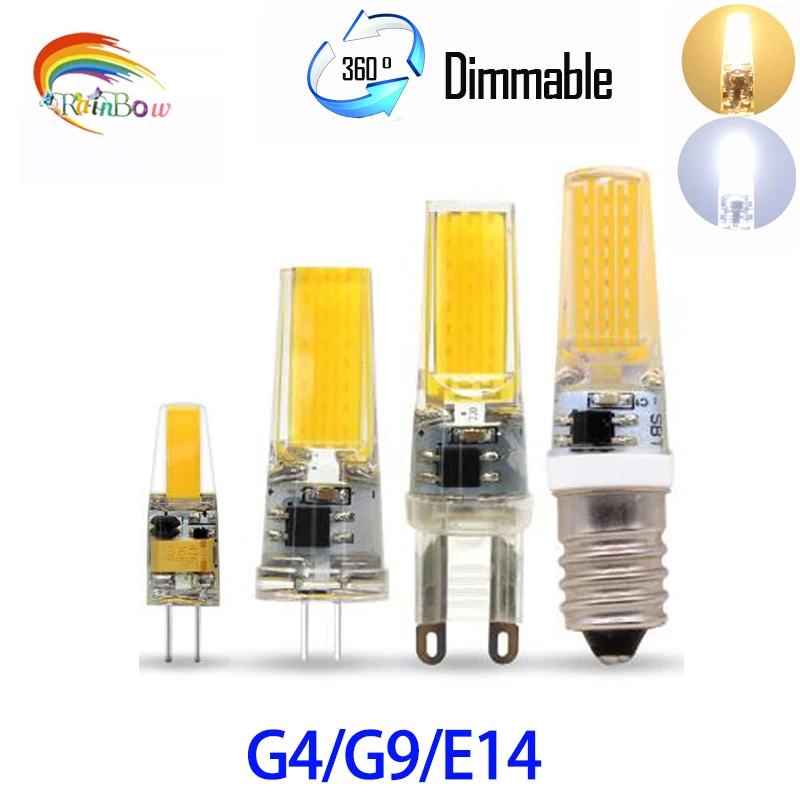 5 шт./лот светодиодный G4 G9 cob лампа AC/DC 12 В 220 В 6 Вт 9 Вт COB SMD СВЕТОДИОДНЫЙ светильник заменить 30 Вт галогенный прожектор люстра
