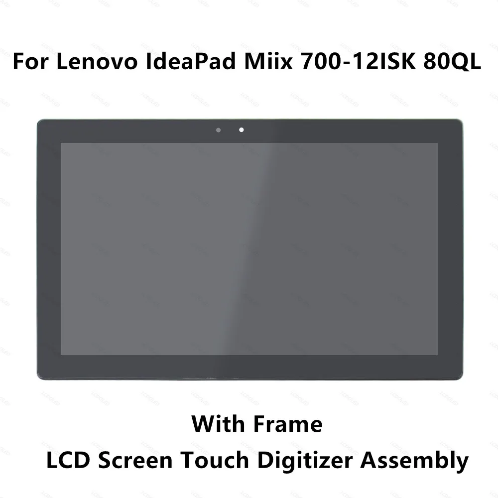 ЖК экран панель сенсорного стекла дигитайзер сборка + рамка для Lenovo IdeaPad Miix 700 12ISK