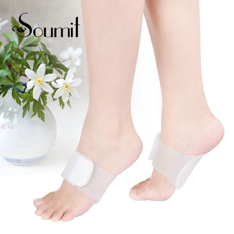 

Силиконовый гель Soumit, массажная повязка с высокой супинацией, ортопедическая коррекция стельки, облегчение плоскостопия, фасциит ступней, ...