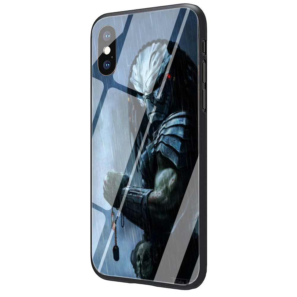 G4 Хищник закаленное Стекло чехол для телефона чехол для iPhone 5 5S iPhone 6 Plus 6S плюс 7 8 Plus X XS XR 11 Pro Max - Цвет: G4