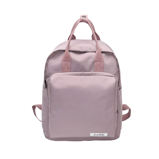 purple Новинка, простой холщовый рюкзак, Модный женский рюкзак для девочек-подростков, повседневные дорожные школьные сумки, Большой Вместительный рюкзак для ноутбука - Цвет: purple