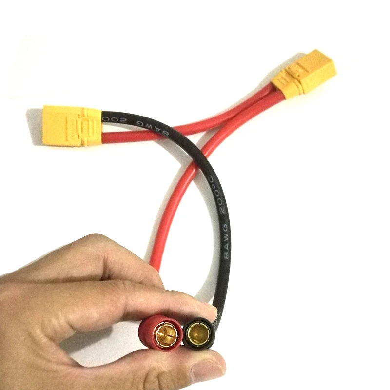 Кабель ZDF 2x XT90 папа-мама AS150