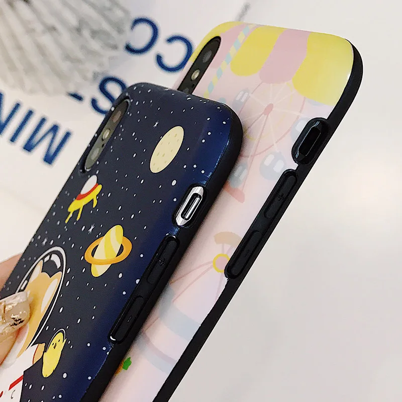 Милая собака чехол для iPhone 8 плюс Чехол 7 X XR XS Max 6 s модные мягкие силиконовые IMD
