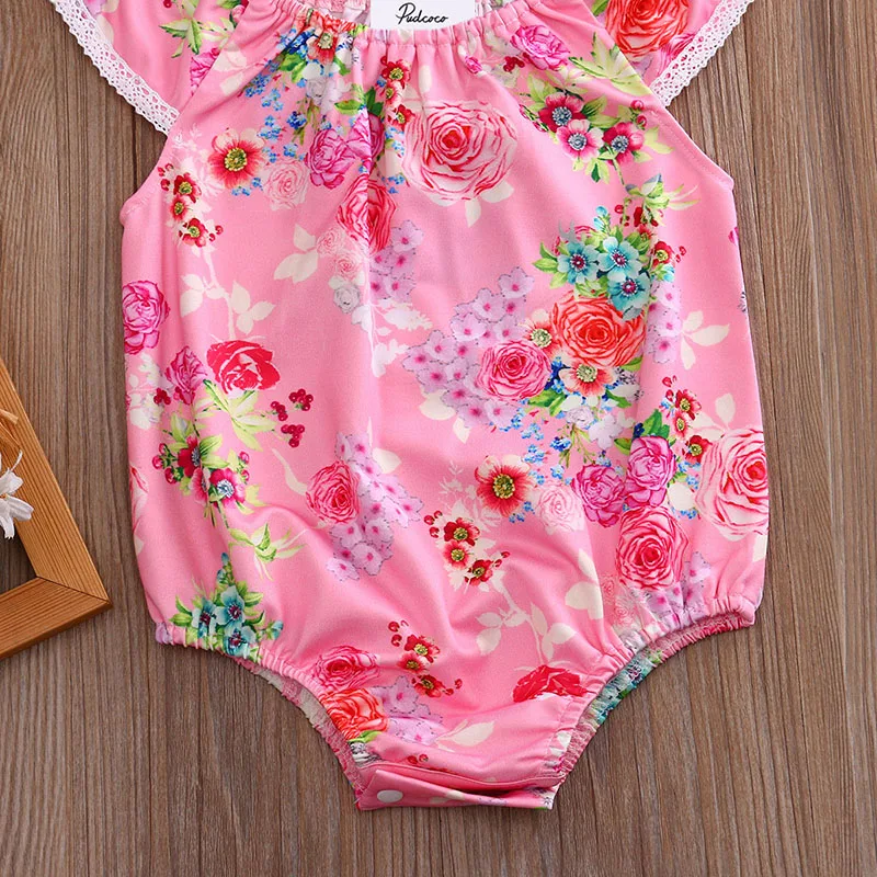 2017 летний модный пляжный комбинезон синего цвета с цветочным принтом и