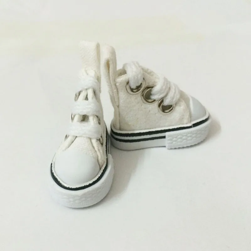 Милые мини парусиновые туфли 3 5 см для кукол BJD аксессуары разные цвета