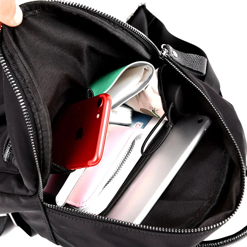 Консервативный Стиль для девочек подростков школьная сумка нейлоновая