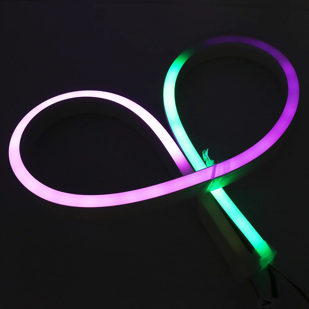 12 В 24 WS2811 Полноцветная индивидуально Адресуемая Светодиодная лента неоновый