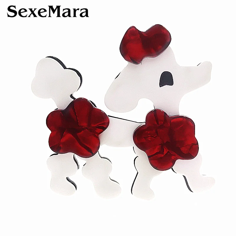 SexeMara/модные Собака Брошь для женщин на платформе с анималистичным принтом