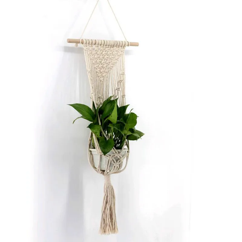 Богемный стиль бежевые гобелены ручной работы настенный держатель для украшения