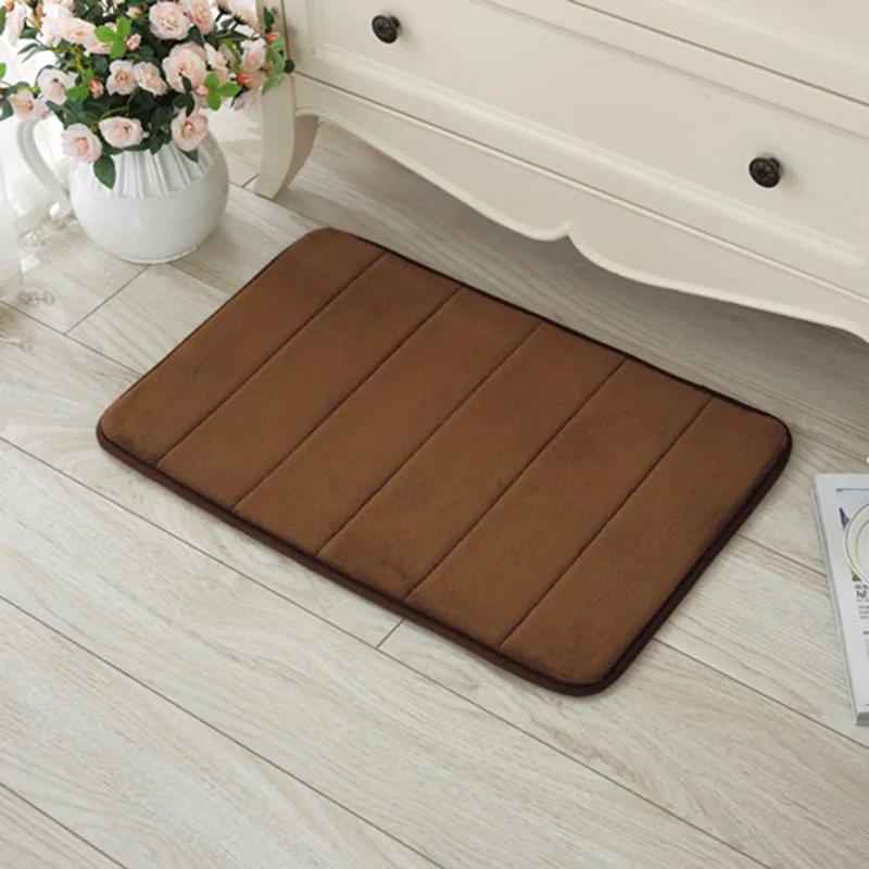 bathroomrug bathroom mat absorbent rug long hair memory cotton cover kitchen door floor tapis salle de bain | Дом и сад
