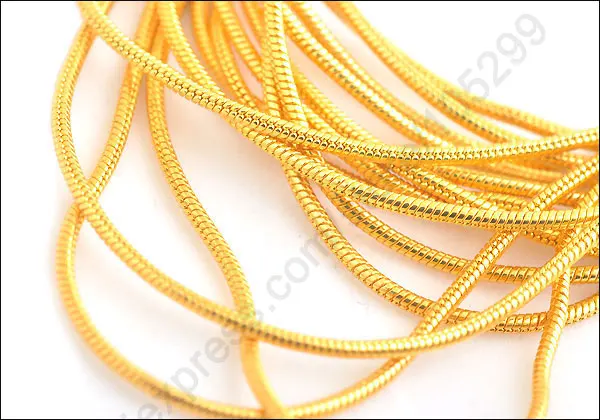 

Wholesale 5PCS 30inch Yellow Gold Snake Chain Necklace Gold Chain With Lobster Clasps Chain For Pendant Necklace