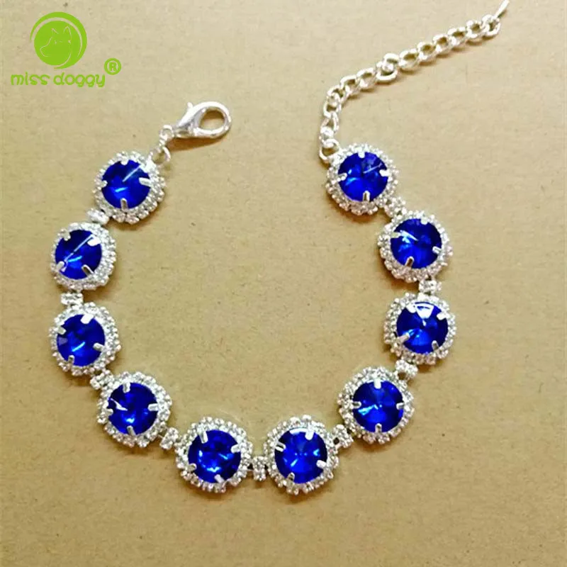 Новый дизайн Кристальный горный хрусталь ошейник для домашних животных изящный