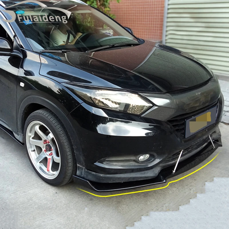 Передний бампер для Honda Vezel HR-V 2016-2019 комплект тела спойлера из АБС-углеродного