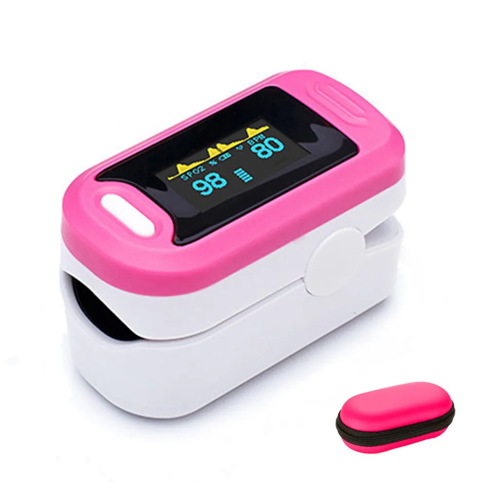 Pink and Long box Loodom кислородный монитор OLED пульсоксиметры палец однопальцевой пульсовой оксиметр прибор для измерения давления pulso de dedo - Цвет: Pink and Long box