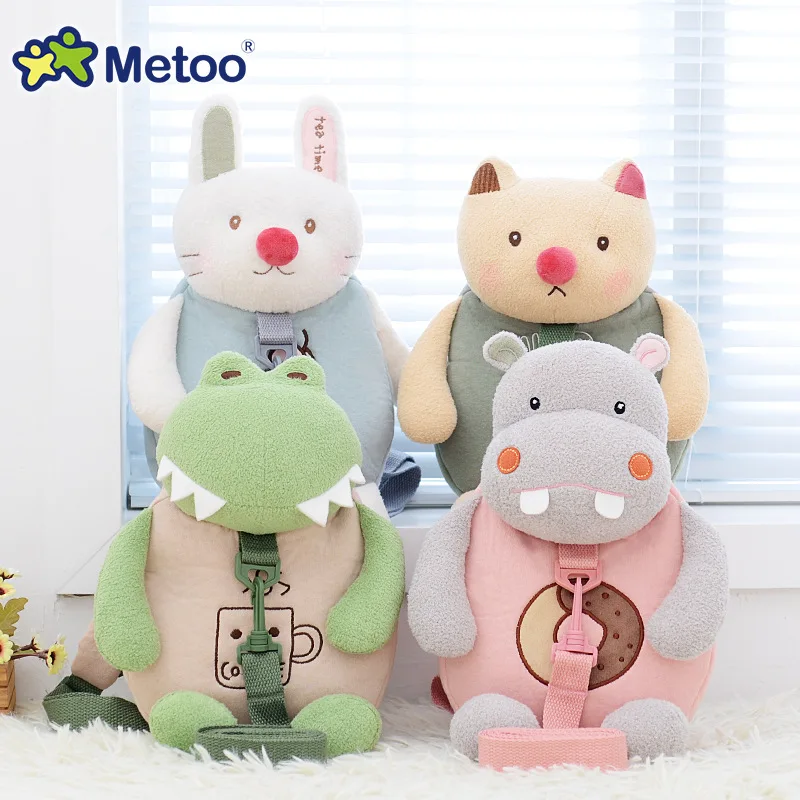 Плюшевый Рюкзак Metoo для предотвращения падения, мягкие милые игрушки Kawaii для девочек, детские школьные сумки через плечо для детского сада