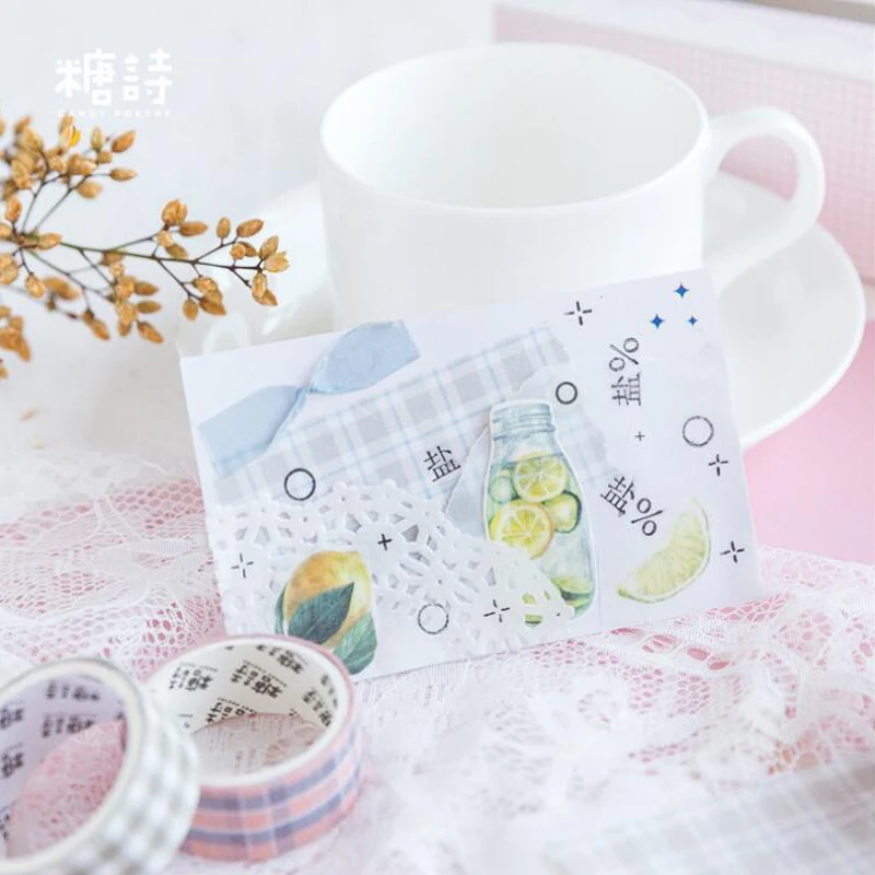 10 шт./лот серия Semi Sugar васи лента бумага DIY декоративная клейкая Канцтовары Kawaii