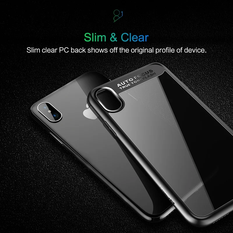 ROCK защитный чехол для iPhone X 10 7 8 6 s Plus ультра тонкий Apple iPhoneX TPU + PC телефона |
