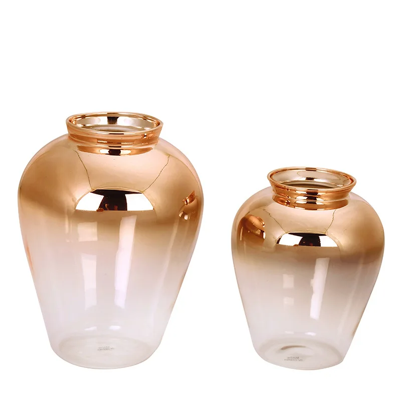 Ваза в скандинавском стиле стеклянный прозрачный Европейский образец вазы