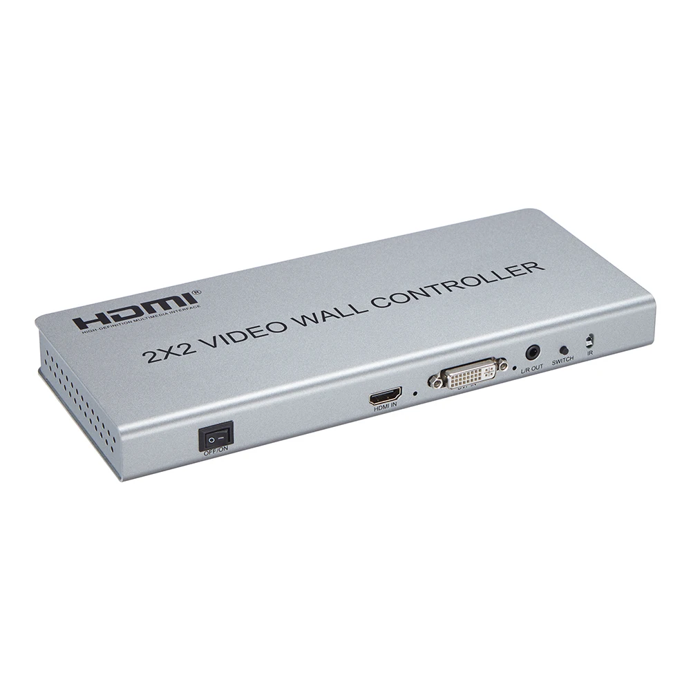 HDMI видео настенный процессор 1080P видео настенный контроллер 2x2 HDMI/DVI вход поддержка 7 режимов сращивания 1x1 1x2 1x4 2x2 2x1 3x1 4x-1 шт
