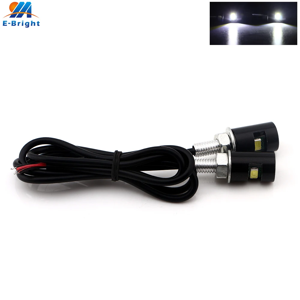 1 пара/50 пар Универсальный 5630 SMD Eagle Eye светодиодный номерной знак для мотоцикла