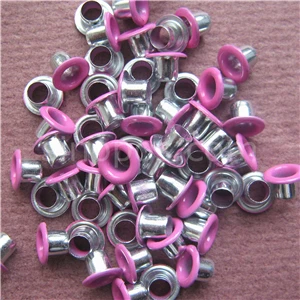 pink Металлические люверсы краски цветные, Стальные Заклепки Красочные Скрапбукинг Связывание отверстие стеганое одеяло обувь Кожа кружева "сделай сам" - Цвет: pink