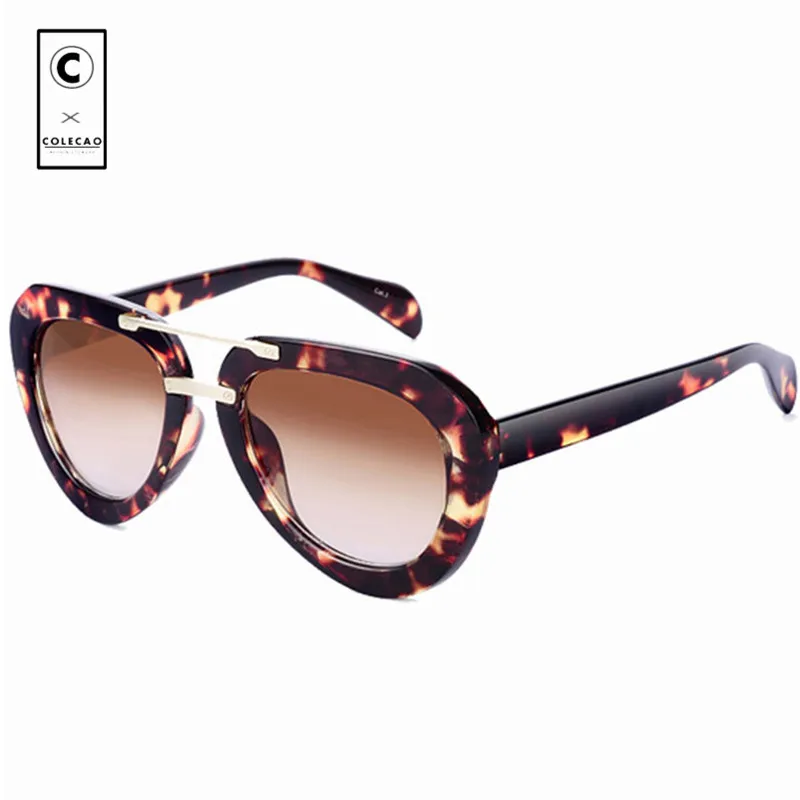 COLECAO Retro Wrap Sunglasses Women UV400 Designer Tone Glasses Accessories Driving Women's Casual 96606 | Аксессуары для