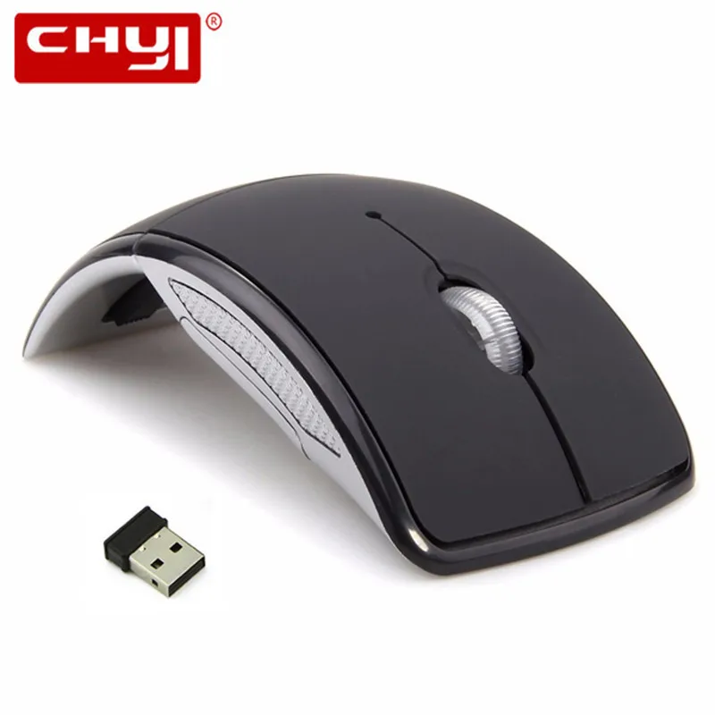 CHYI 2 4 ГГц Складная беспроводная компьютерная мышь Оптический с мини USB приемник
