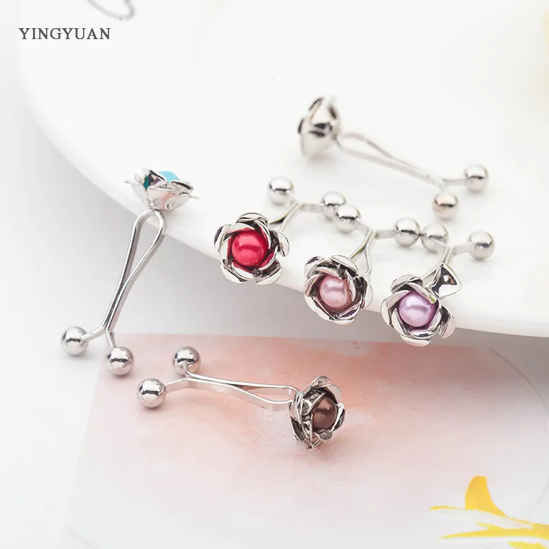 

SP55 12 Pcs Muslim Hijab clip Trendy Dual Fashion Brooches & Scarf Clip Alloy Brooch Garment Accessories Women Ladies Brooches