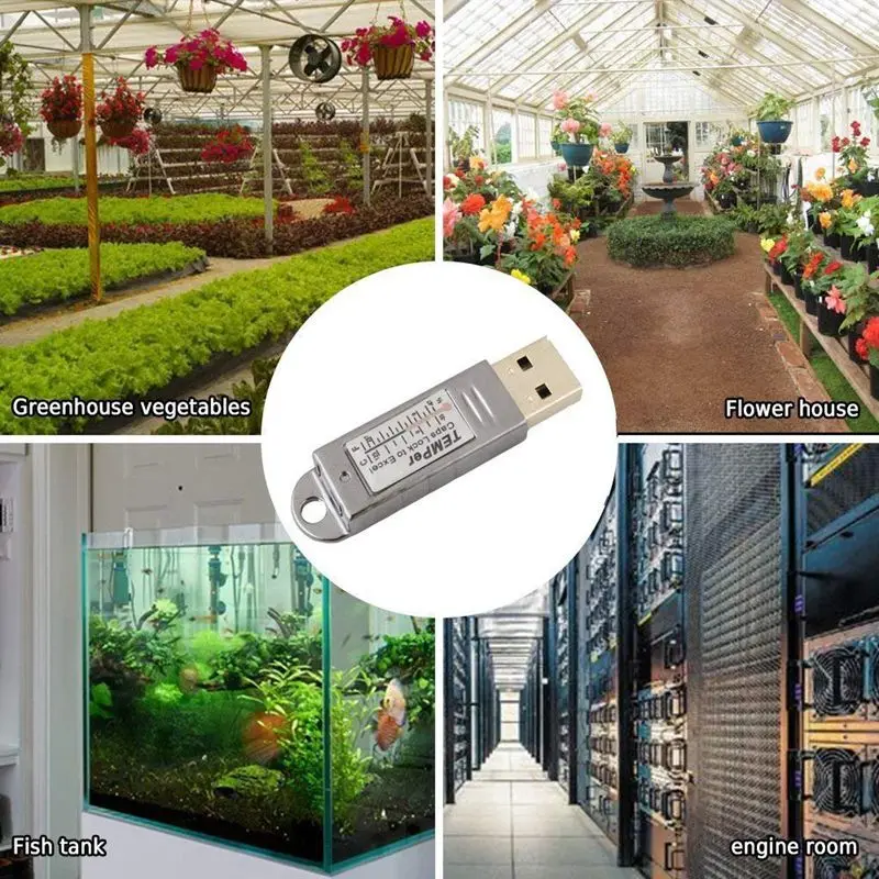 USB термометр для ПК ноутбуков мониторинг окружающей среды Температурный датчик