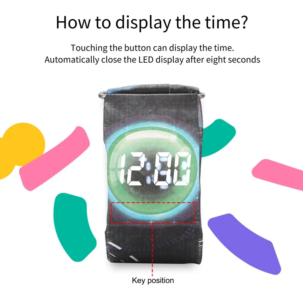 Персонализированные бумажные часы жизнь водонепроницаемый бумага ремешок